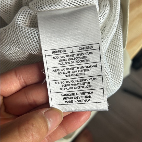 Nike Youth Zip-Up Jacket - Beige with White Stripes | Size L (12-14) - Picture 9 of 9